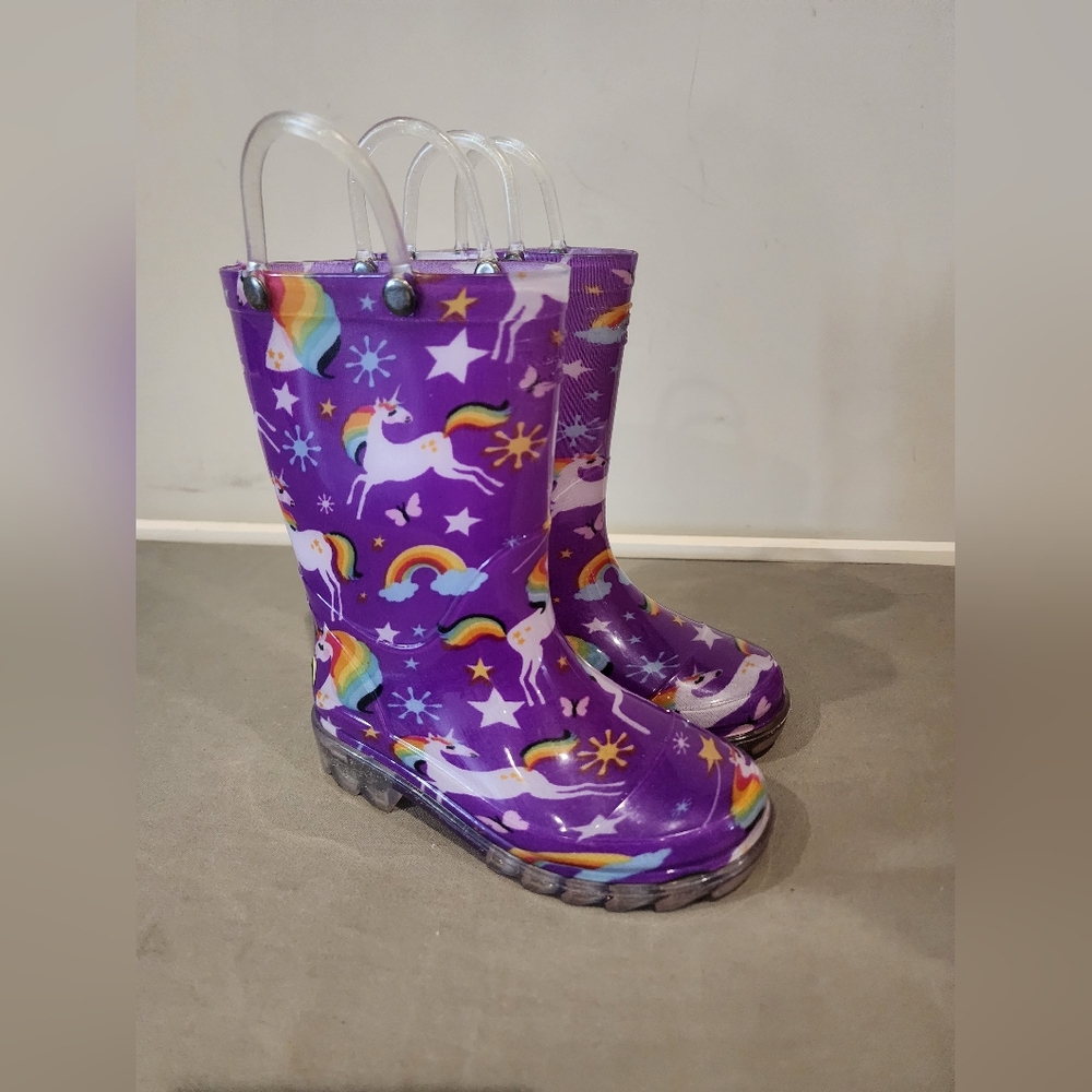 Western Chief Light Up Rain Boots, Size 9